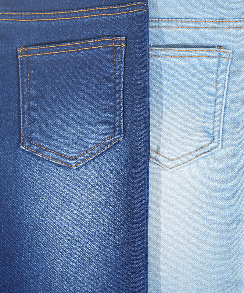 Common denim fabrics and their characteristics.