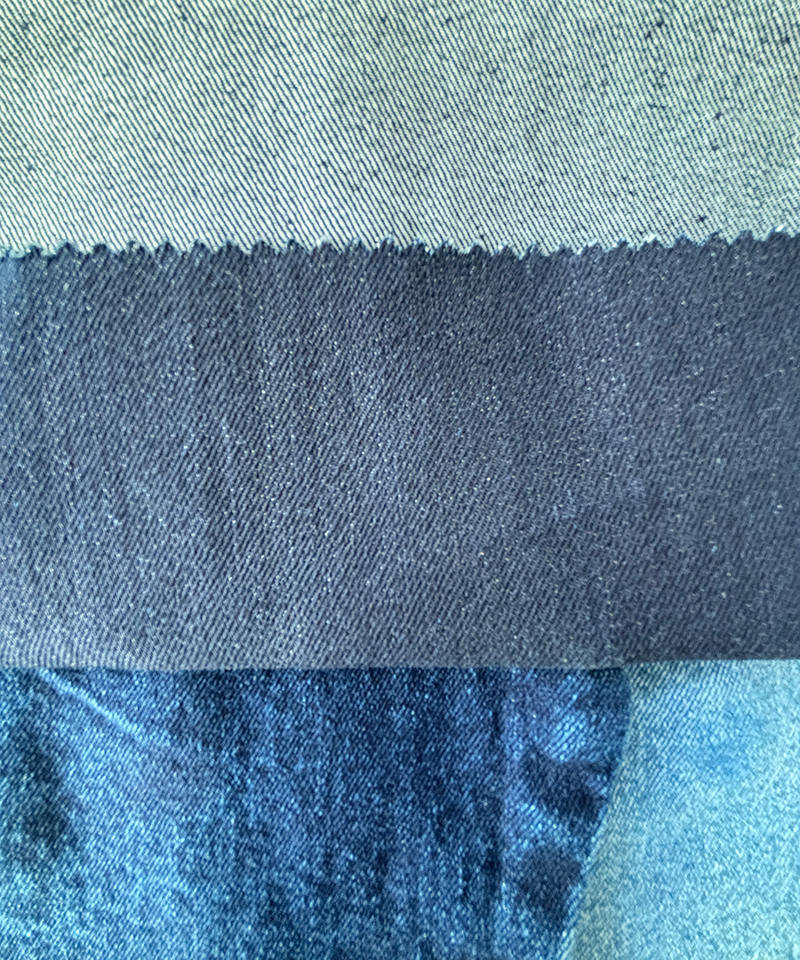  Blue&Grey 3/1 Twill Middle weight Stretch denim fabric#30035