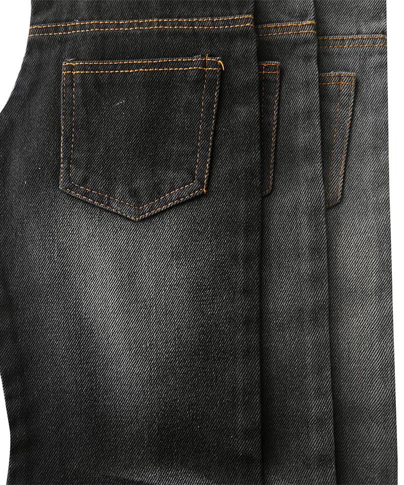  Black/Black 3/1 Twill Heavy weight Non-stretch denim fabric#10004