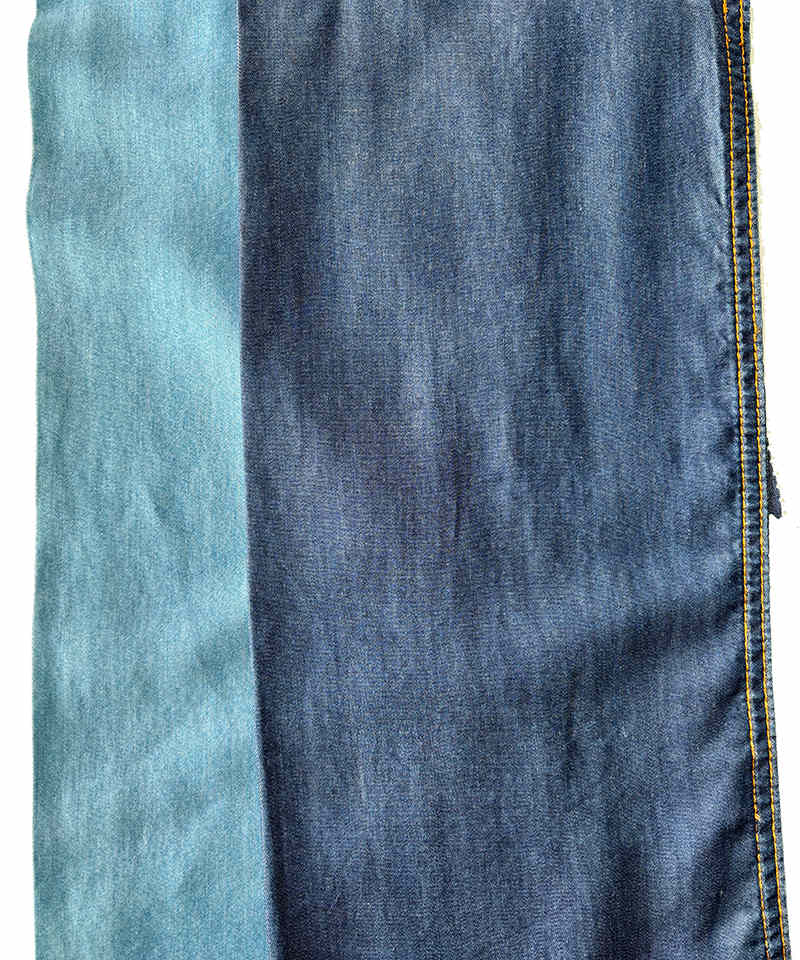  Indigo 2/1 Twill Light weight Non-stretch Pure cotton denim fabric#70003