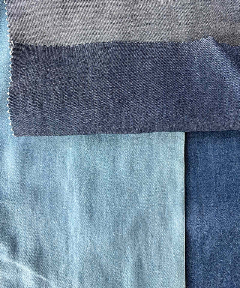  Indigo 2/1 Twill Light weight Non-stretch Pure cotton denim fabric#70005