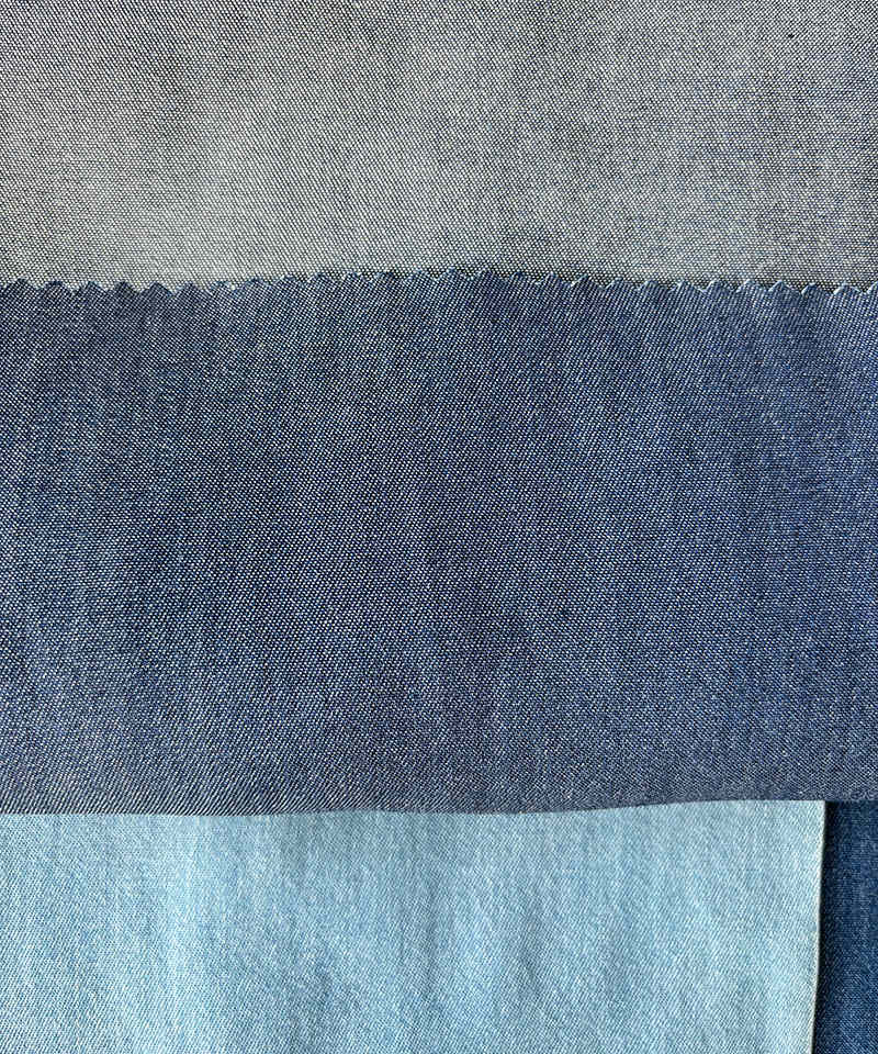  Indigo 2/1 Twill Light weight Non-stretch Pure cotton denim fabric#70005