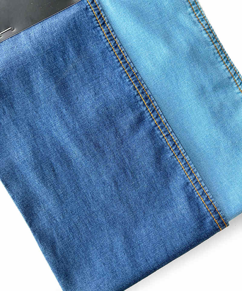  Indigo 2/1 Twill Light weight Stretch denim fabric#70007