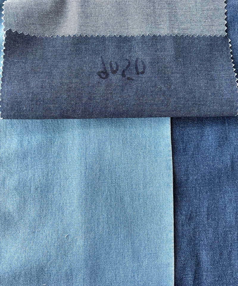  Indigo 2/1 Twill Light weight Stretch denim fabric#70007