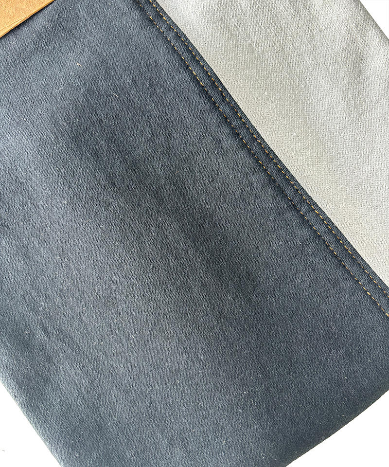 Ecru/BlackFake knittingMiddle weightStretchdenim fabric#60057