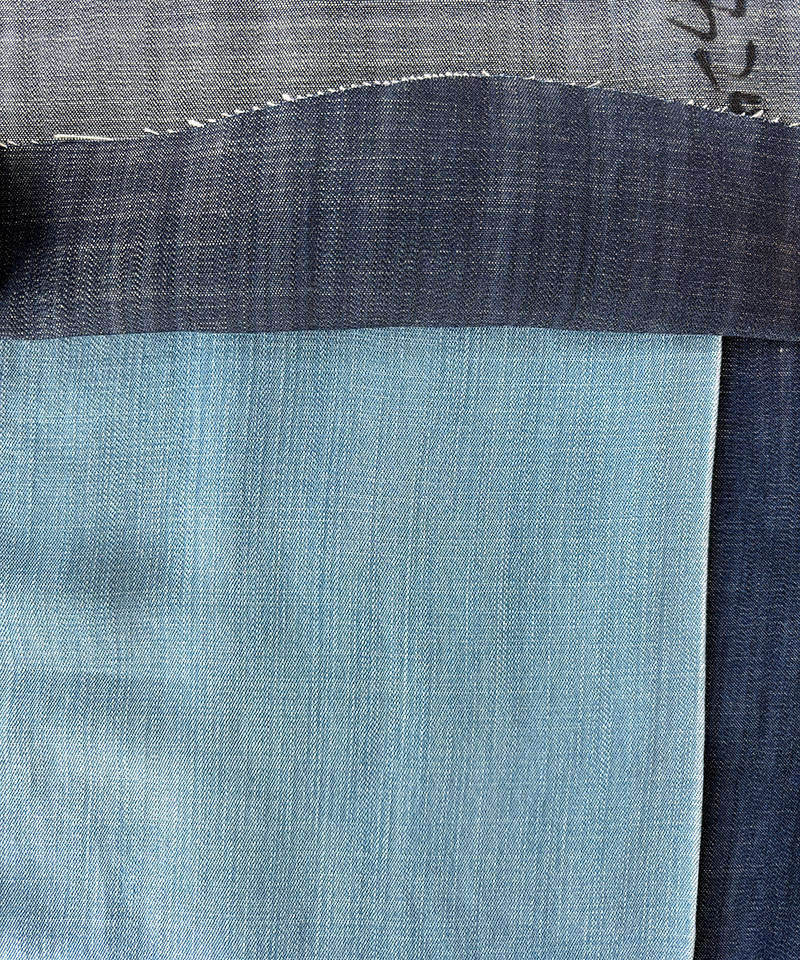  Indigo 2/1 Twill Light weight Non-stretch Pure cotton denim fabric#70008