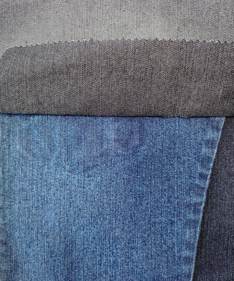 Slub Indigo 2/1 Twill Middle weight Stretch denim fabric#30025