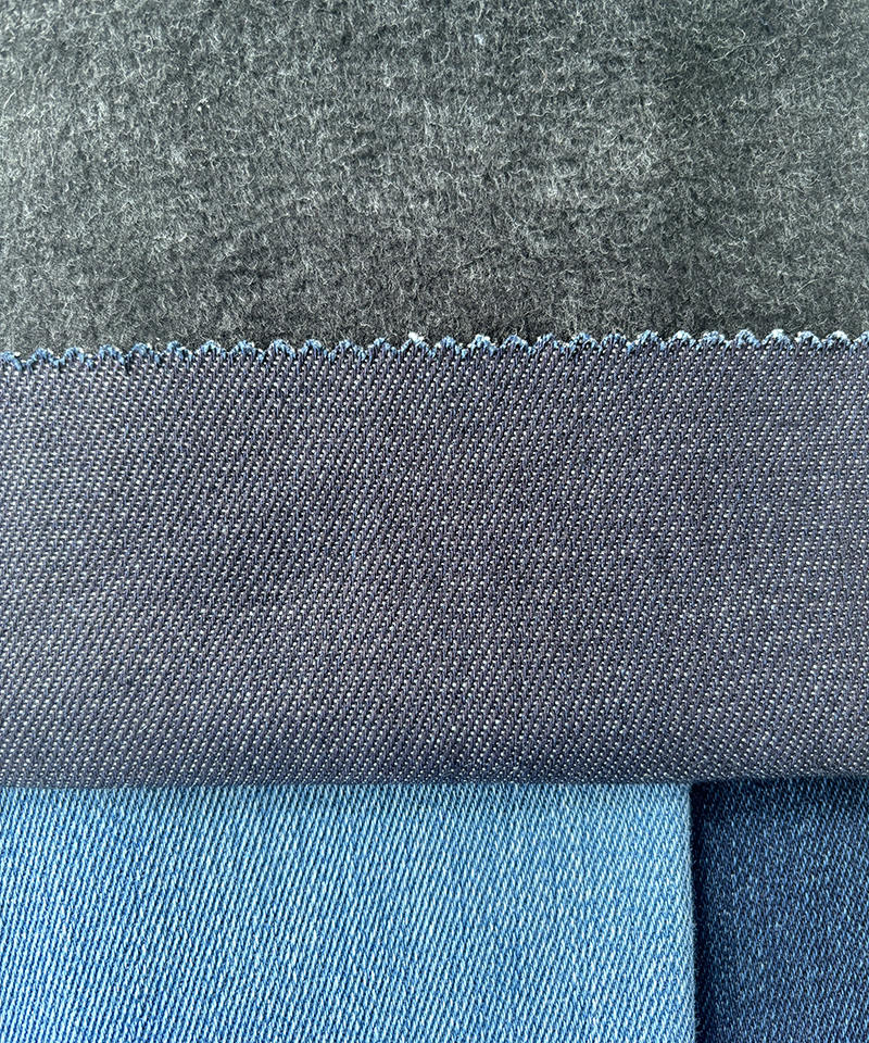 Slub Indigo 3/1 Twill Heavy weight High stretch denim fabric#80003