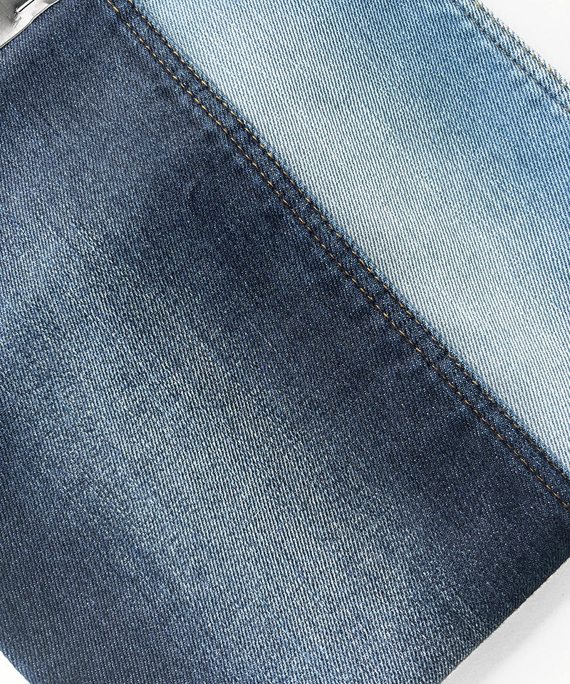 Slub Indigo Jacquard Heavy weight High stretch Brush denim fabric#80007