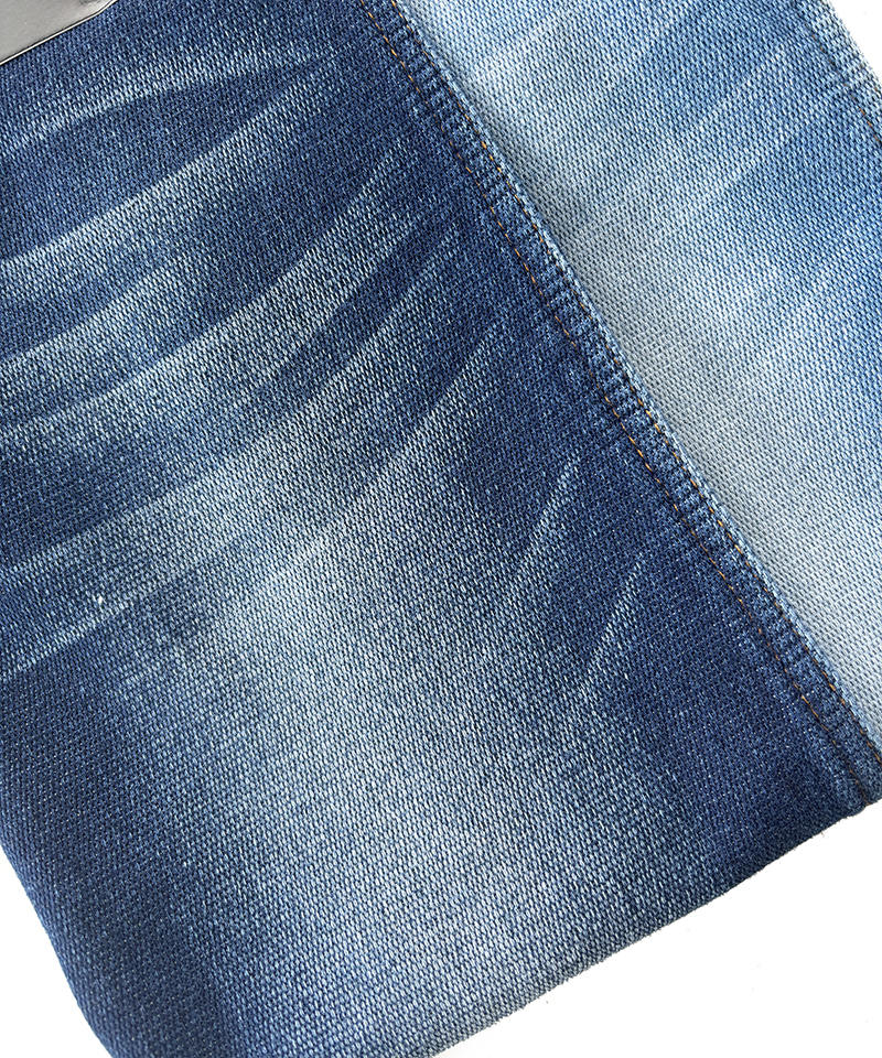  Indigo Jacquard Heavy weight High stretch denim fabric#90005