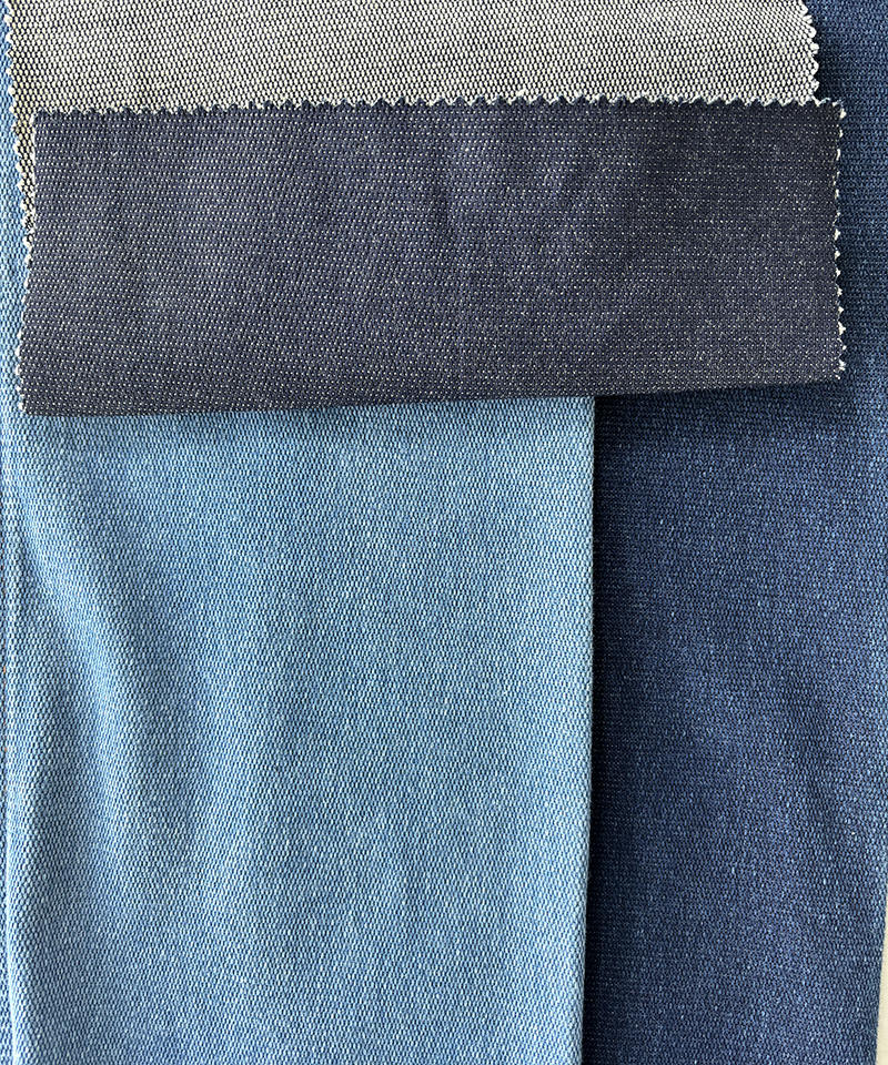  Indigo Jacquard Heavy weight High stretch denim fabric#90005