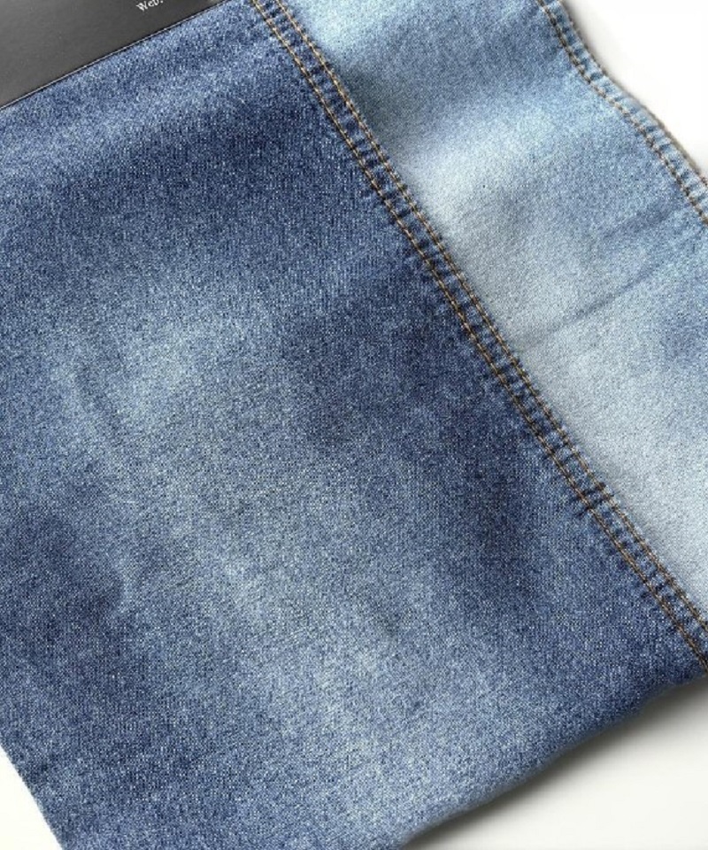 Indigo Plain Light weight Non-stretch denim fabric#10048