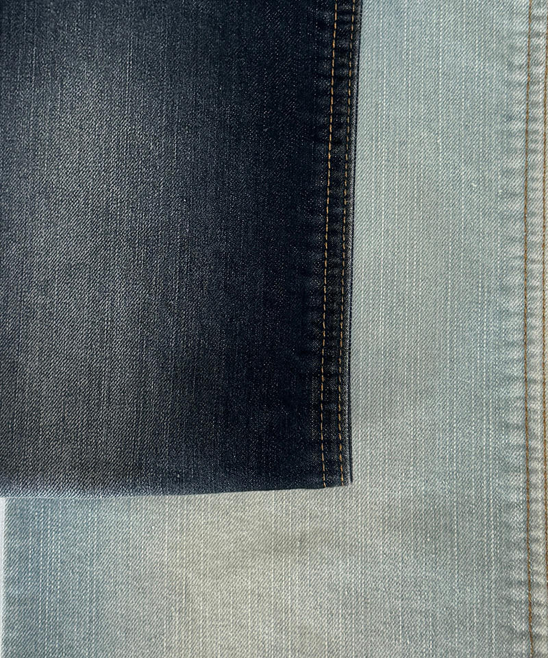 Slub-C007#Black-3/1 Twill-9.1oz-Non-stretch-denim fabric#10015