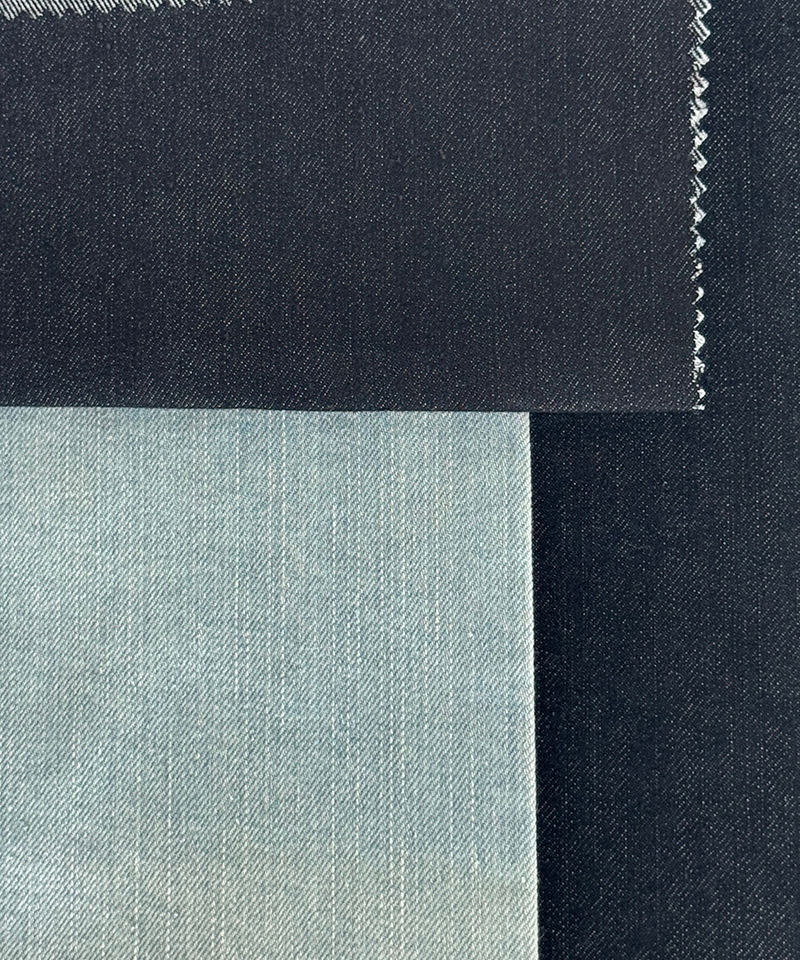 Slub-C007#Black-3/1 Twill-9.1oz-Non-stretch-denim fabric#10015