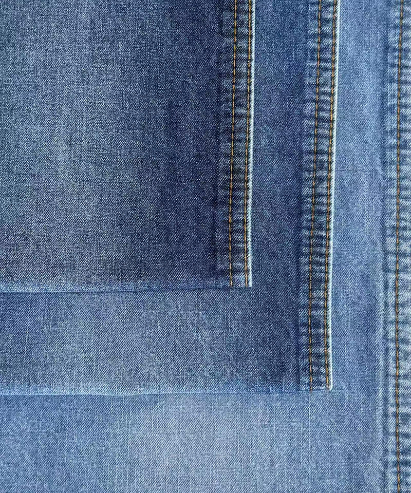 Slub-9879#Indigo-2/1 Twill-7.7oz-Non-stretch-denim fabric#10041