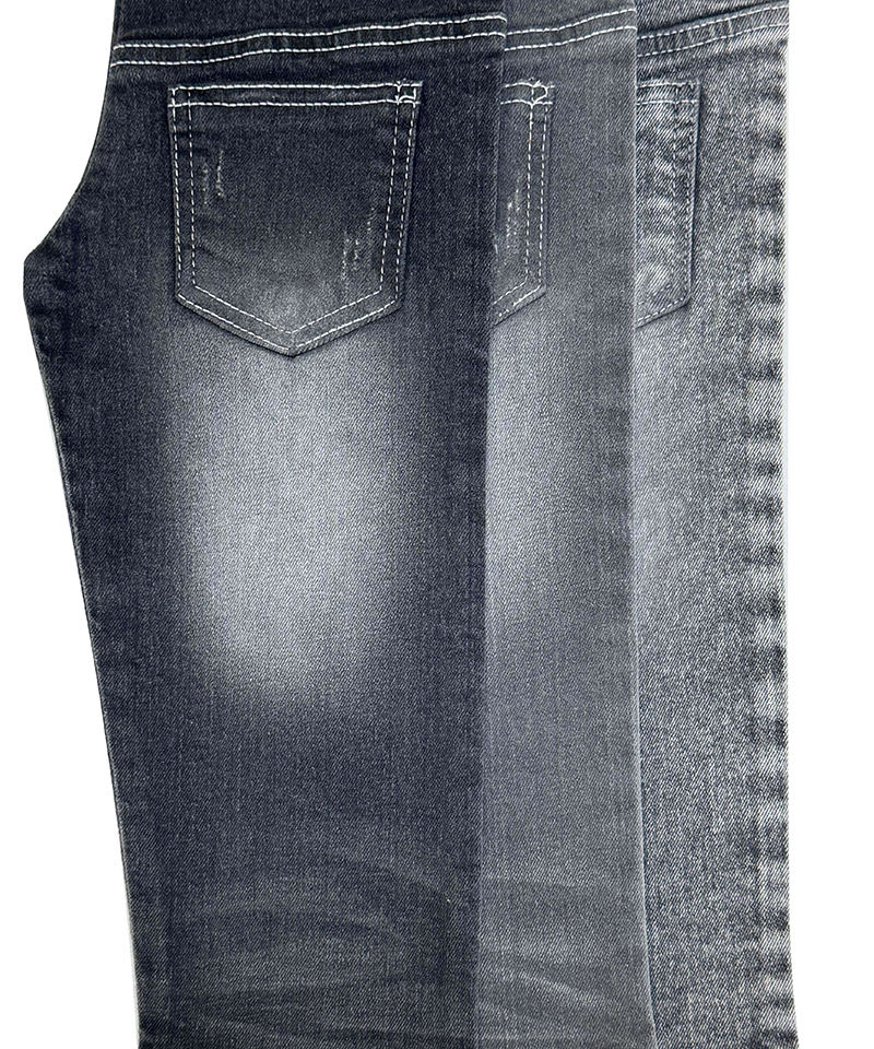 -9324-2#Black-3/1 Twill-12.2oz-Stretch-denim fabric#20071