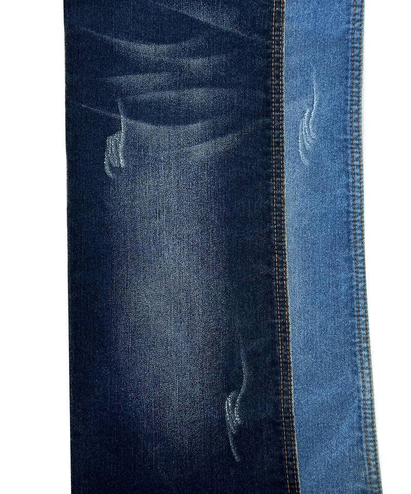 Slub-6656#Indigo-3/1 Twill-10.4oz-Stretch-denim fabric#30049