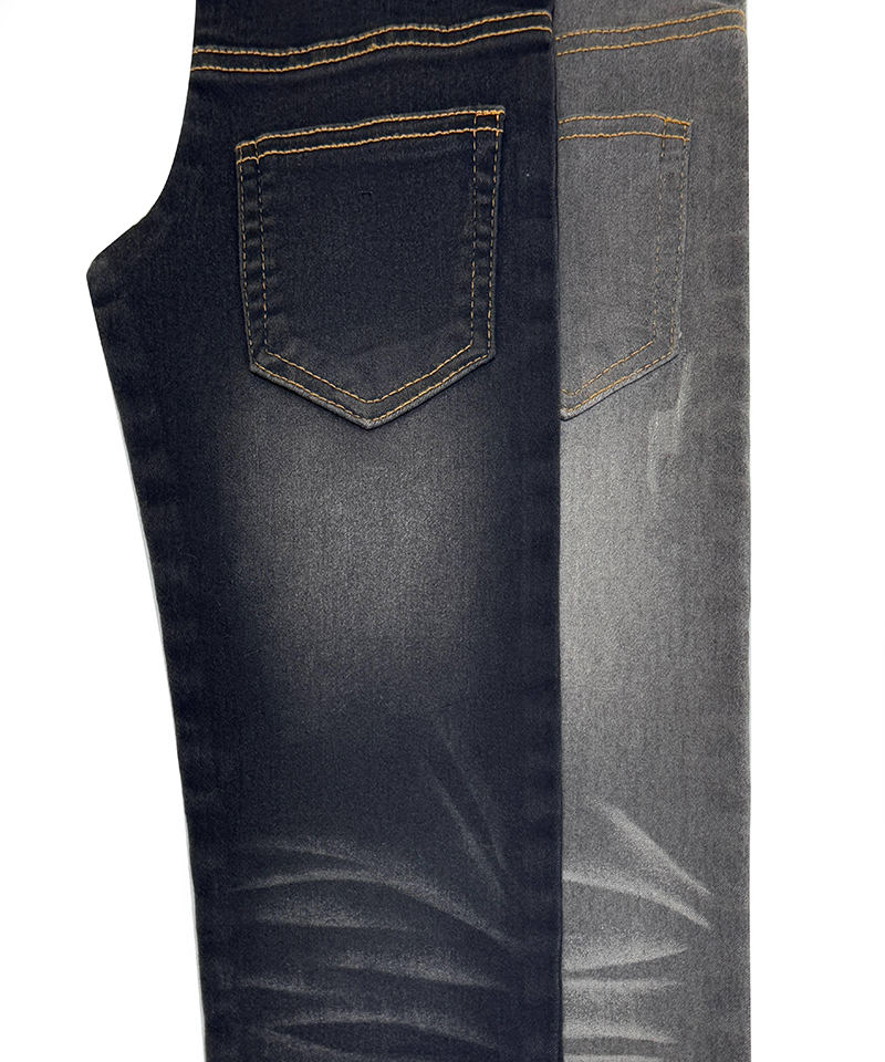 -YJ#Black/Black-3/1 Twill-10.1oz-High stretch-denim fabric#30055