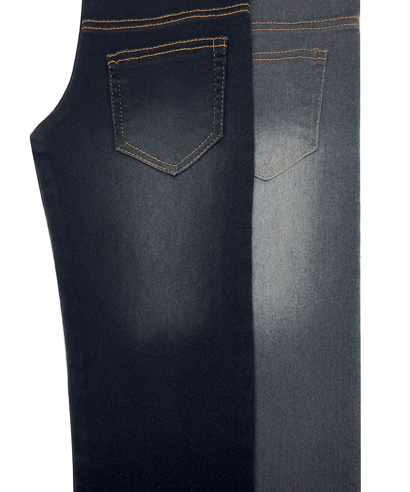 -9816#Black-4/1 Satin-10.3oz-High stretch-denim fabric#50036