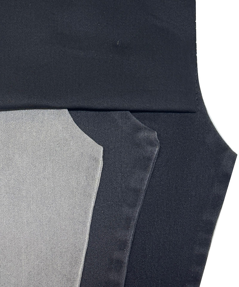 -9948#Black/Black-4/1 Satin-10.6oz-Stretch-denim fabric#50040