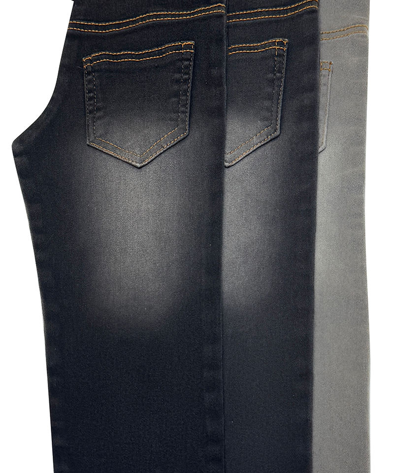 -9948#Black/Black-4/1 Satin-10.6oz-Stretch-denim fabric#50040