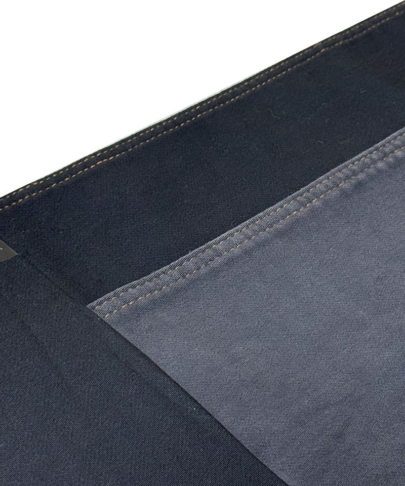 -9806-1#Black/Black-Fake knitting-10oz-Stretch-denim fabric#60052