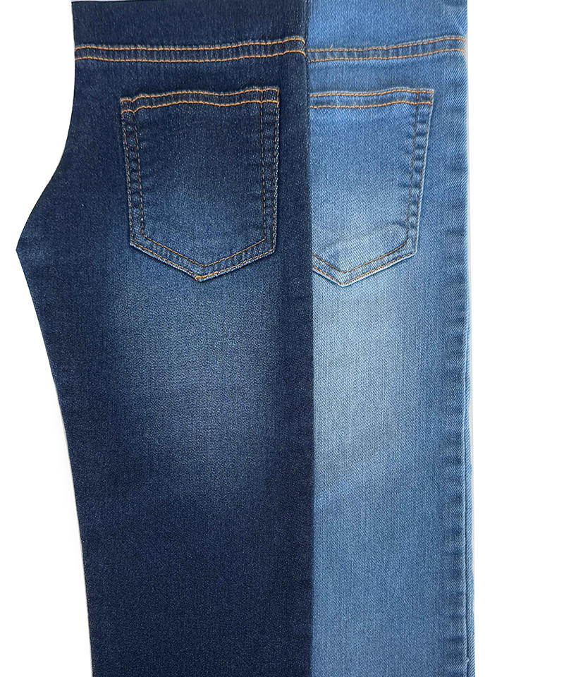 -240819#INDIGO-Fake knitting-7.5oz-Stretch-denim fabric#60070