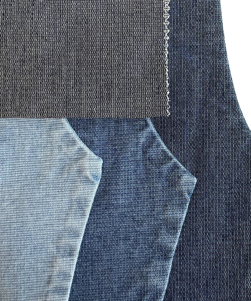 -6220T#Indigo-Jacquard-10.1oz-Stretch-denim fabric#90004