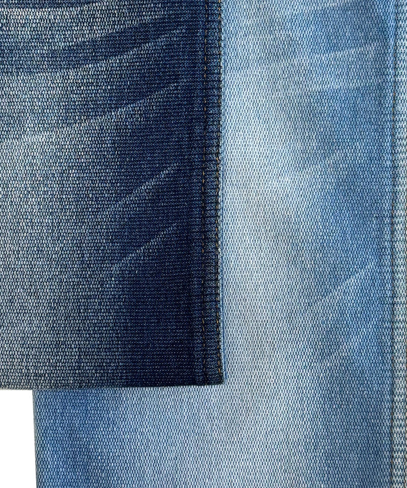 -9756#Indigo-Jacquard-12.7oz-High stretch-denim fabric#90005