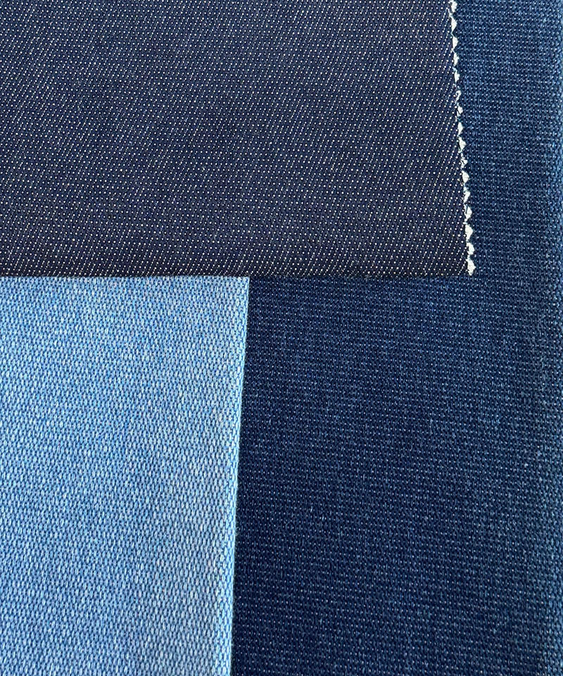 -9756#Indigo-Jacquard-12.7oz-High stretch-denim fabric#90005