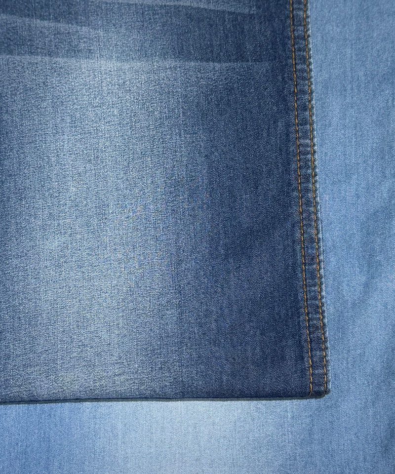  Indigo,2/1 Twill,Light weight,Non-stretch,Pure cotton denim fabric#10018