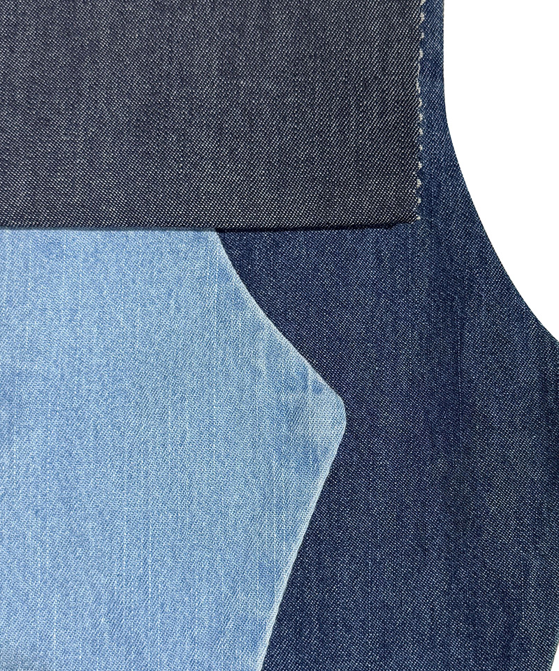 Slub,Indigo,2/1 Twill,Light weight,Non-stretch,Pure cotton denim fabric#10031