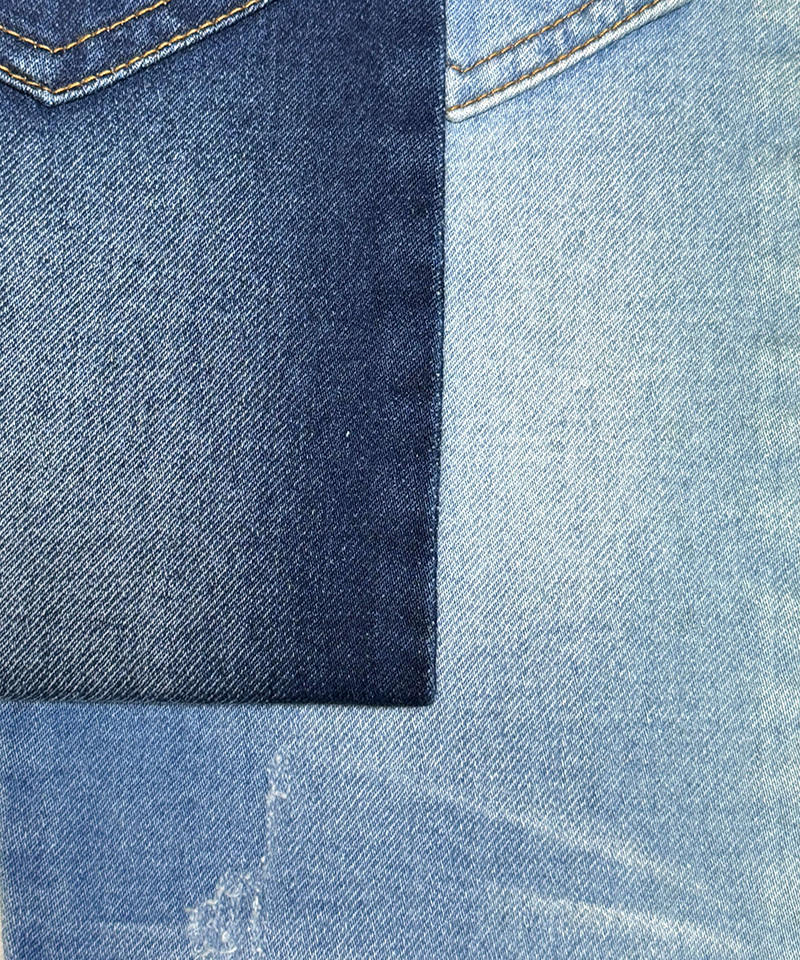 -6222-1#Indigo-Fake knitting-10.8oz-Stretch-denim fabric#60006