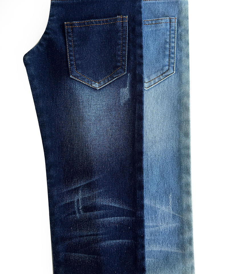 -9118-5#Indigo-Fake knitting-12.3oz-Stretch-denim fabric#60029