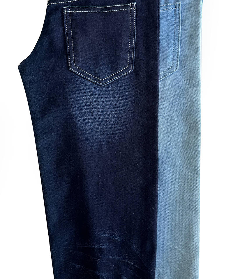 -9155-2#Indigo-Fake knitting-8.3oz-High stretch-denim fabric#60046