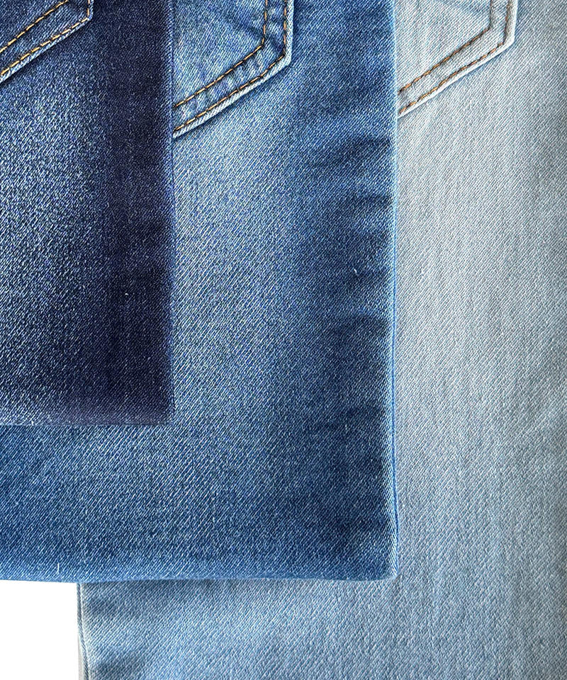 -9155-6#Indigo-Fake knitting-9.5oz-Stretch-denim fabric#60053