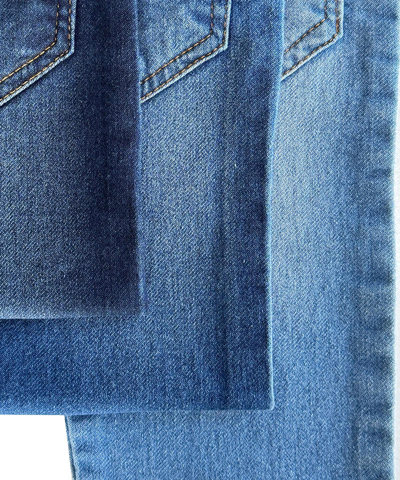 -9992-4#INDIGO-Fake knitting-8.5oz-Stretch-denim fabric#60065