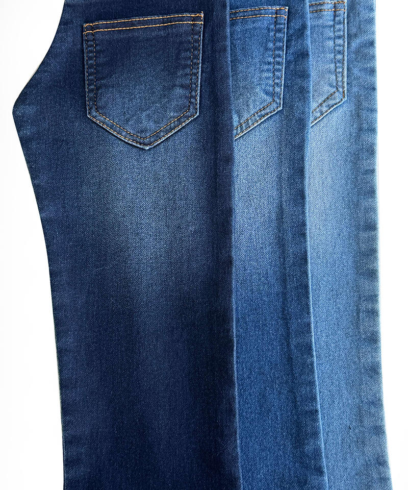 -9992-4#INDIGO-Fake knitting-8.5oz-Stretch-denim fabric#60065